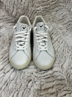 Veja White Leather Sneakers
